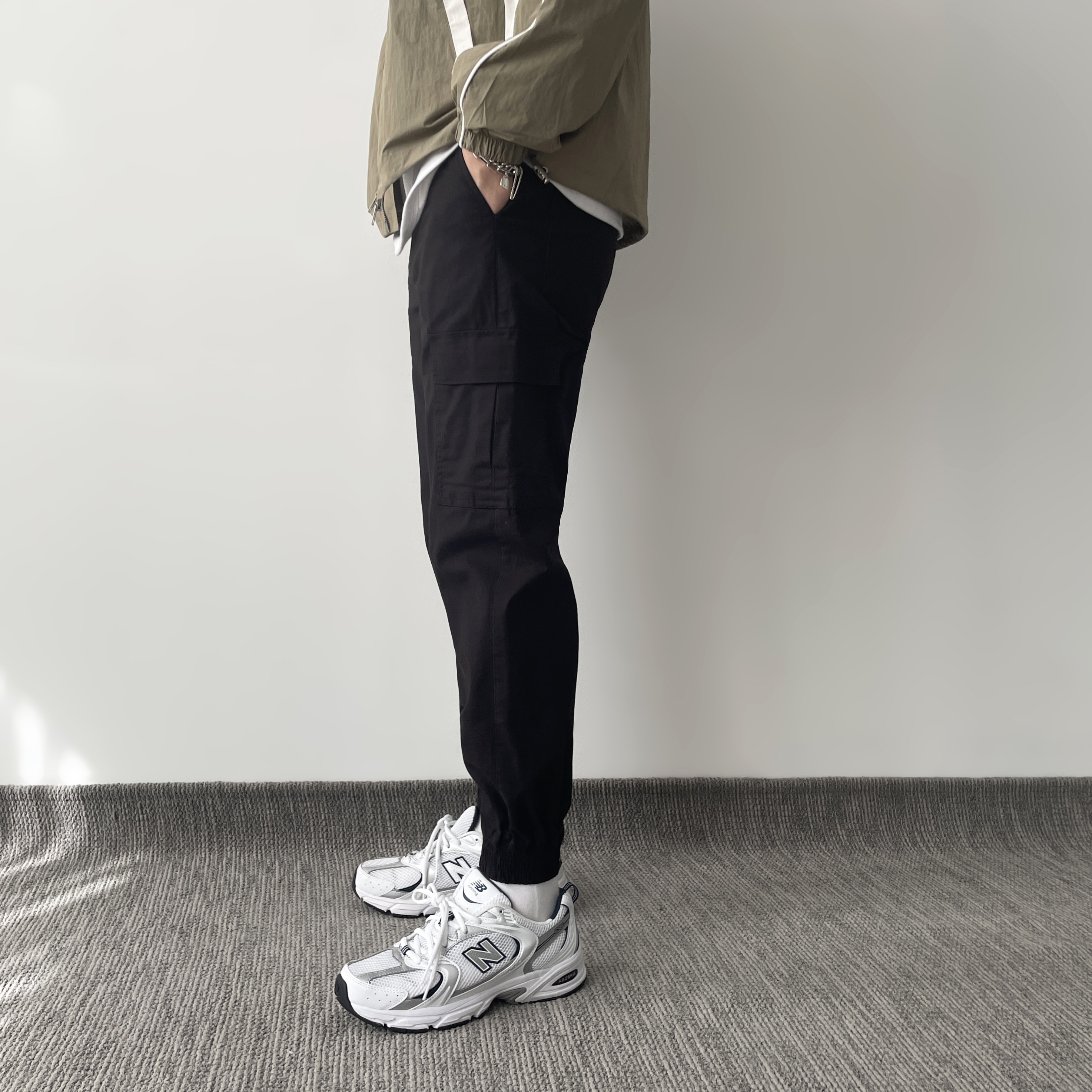 [마지막진행] 남자건빵바지 면바지 남자카고조거팬츠 - 상세 이미지 5