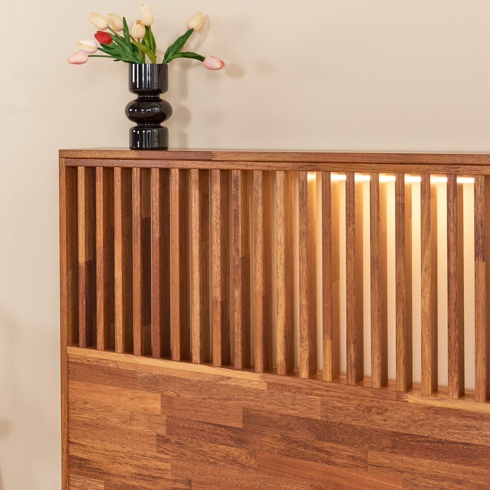 원목 침대헤드보드 저상형 침대헤드 선반 프레임 SS