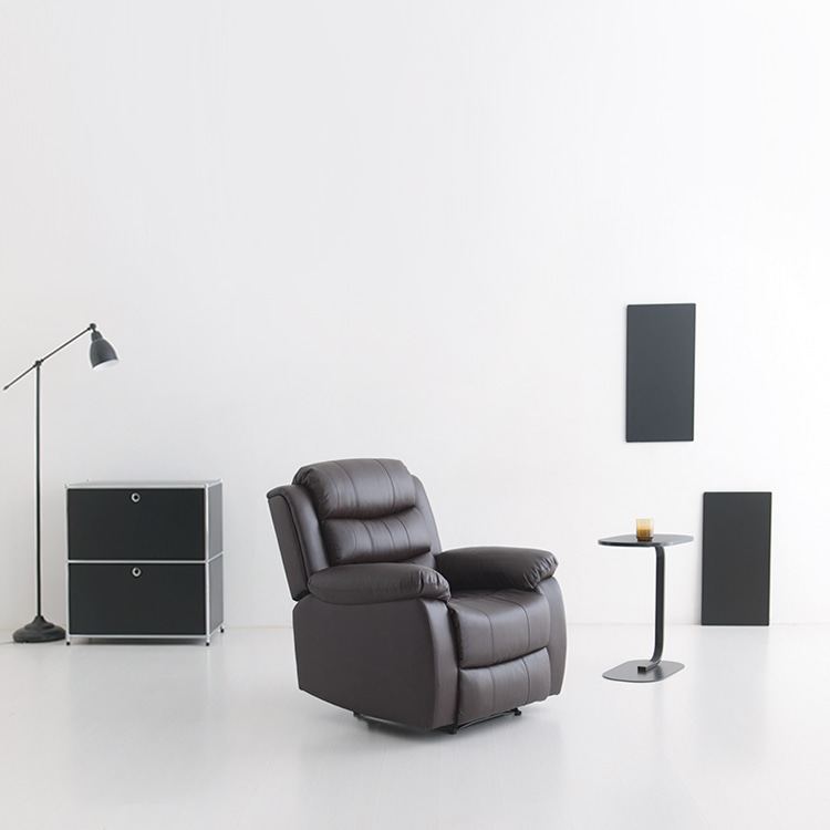 1인용 리클라이너 소파 가죽 수동
