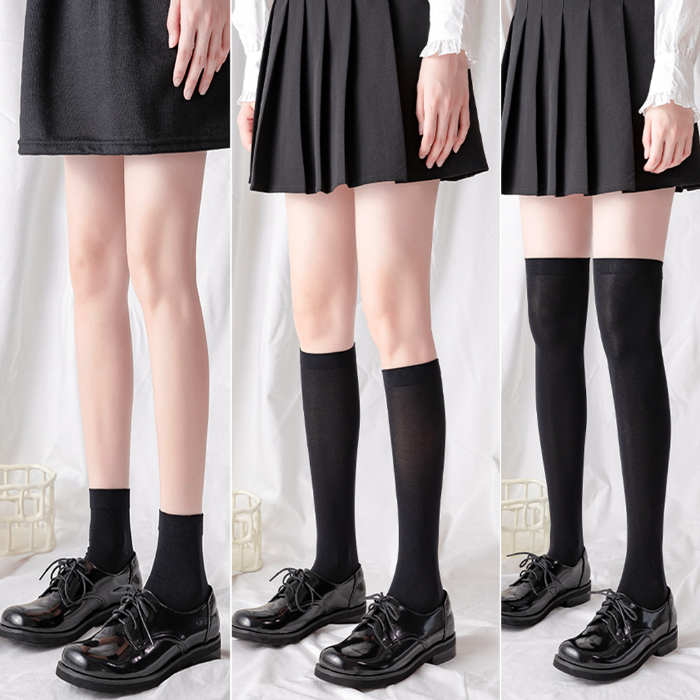 여성 시스루 반스타킹 스타킹 장목 니삭스 오버니삭스 종아리 무릎 양말