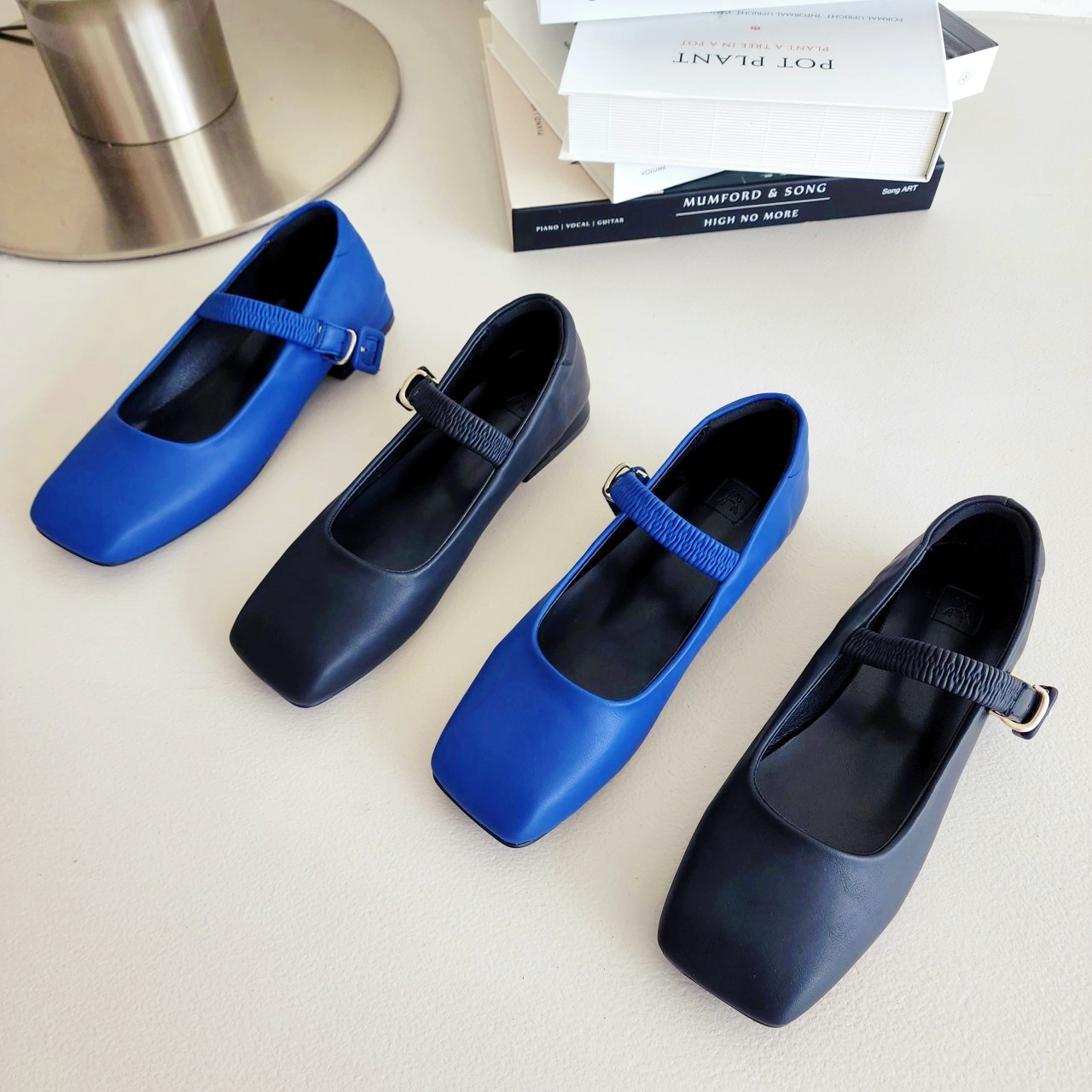 스퀘어 밴딩 버클 플랫슈즈 [Handmade shoes] - 상세 이미지 3