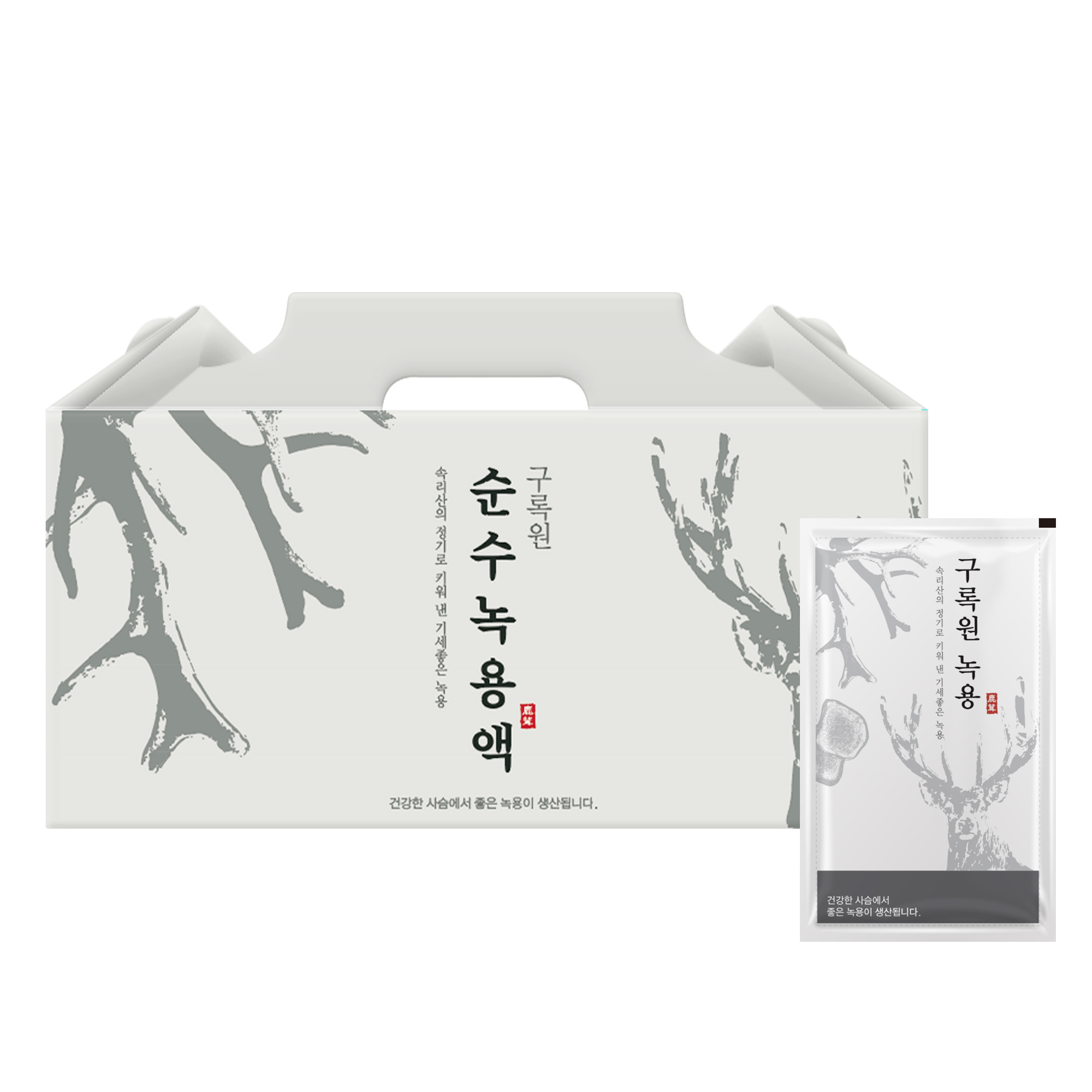 햇녹용 구록원 순수 녹용진액 110ml 30포 국내산 녹용 즙 엑기스 - 상세 이미지 3