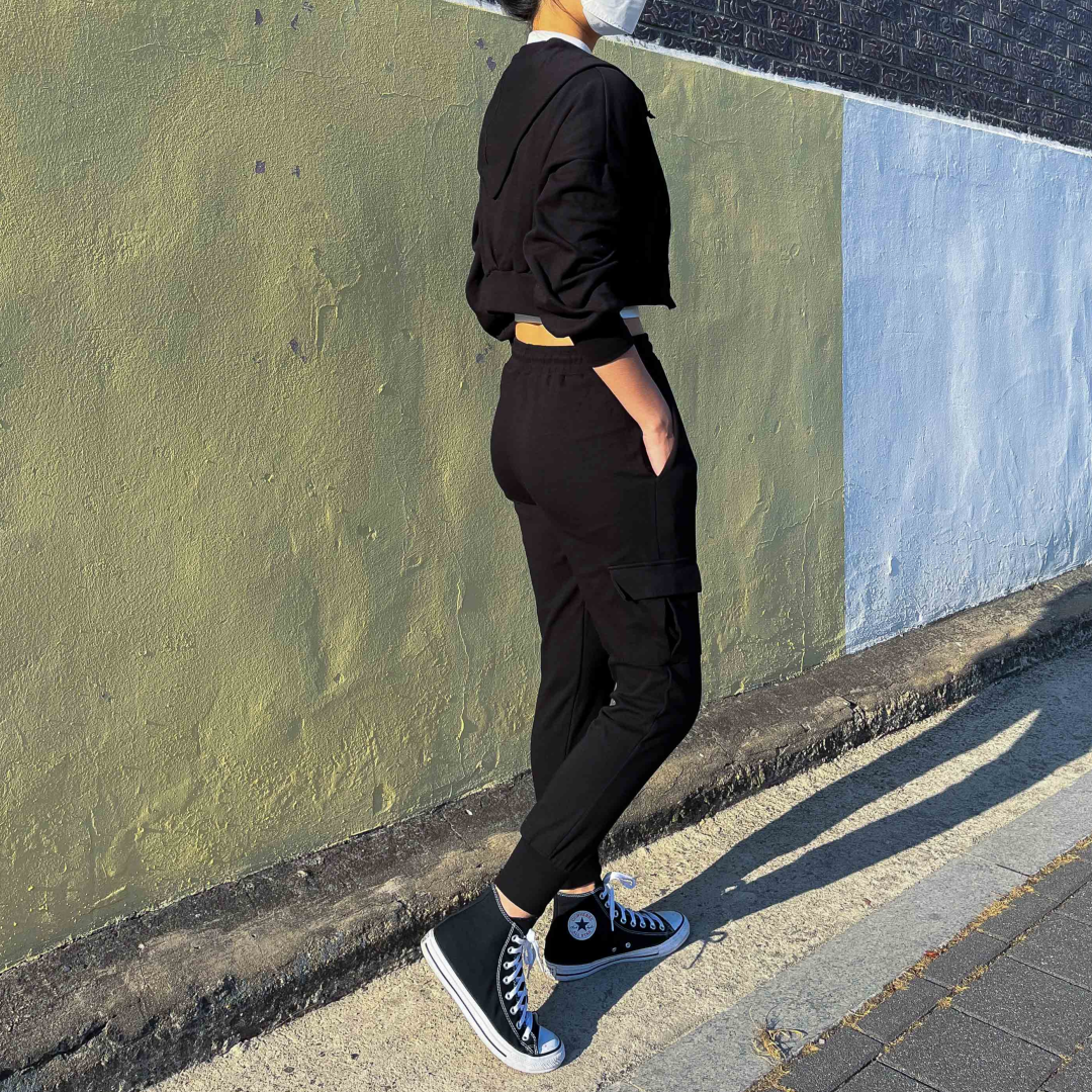 여성 조거팬츠 조커팬츠 키작녀 키작은 키큰 여자 카고 바지 WM롱 - 상세 이미지 4