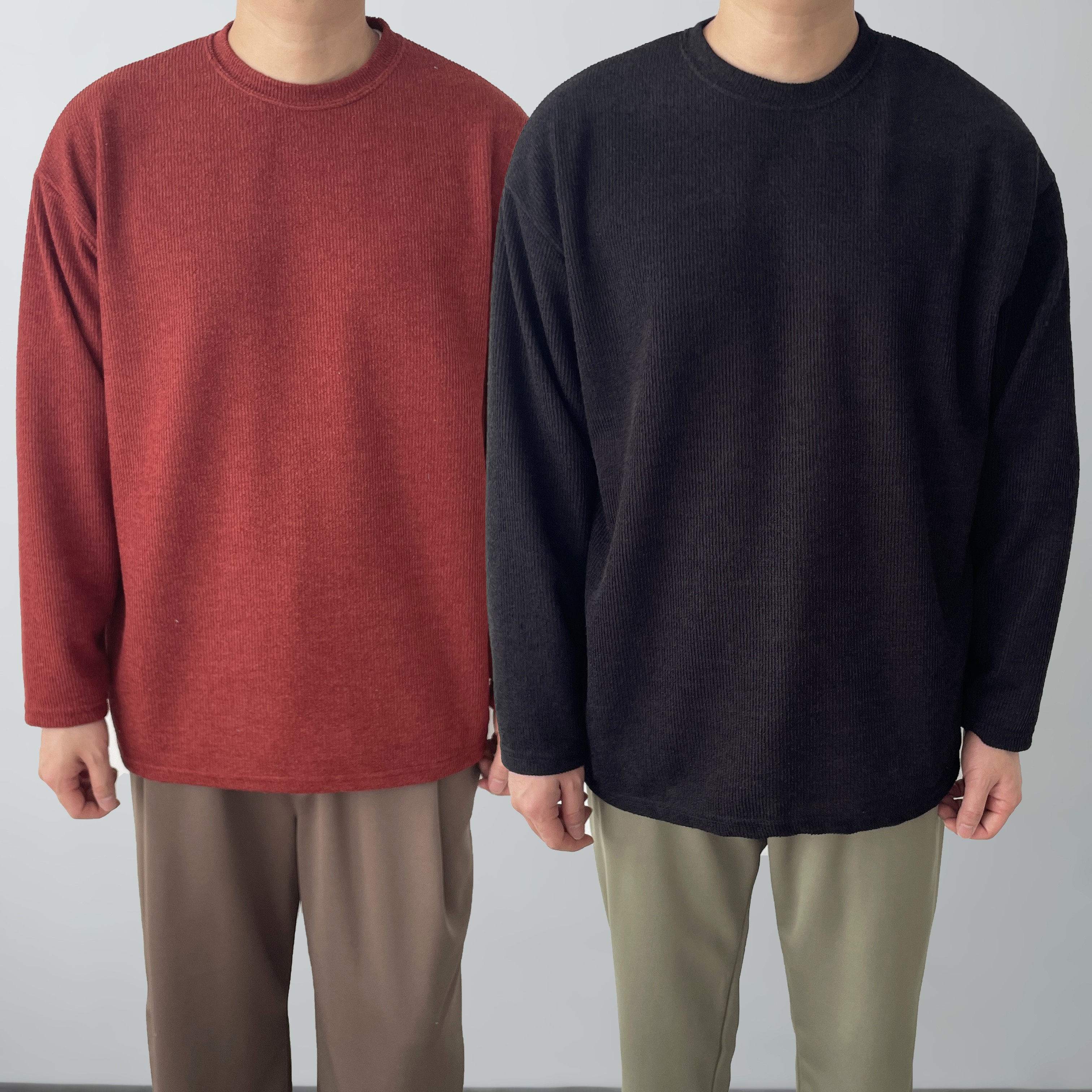 남자박스티 남자오버핏긴팔티 이미지 3