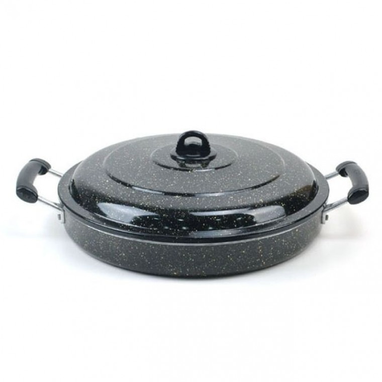 코팅 전판 볶음팬 철판 닭갈비팬 곱창팬 그릴팬 45cm - 상품 이미지