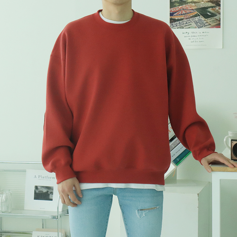 남자맨투맨 남자긴팔티 오버핏 빅사이즈 커플맨투맨 이미지 3