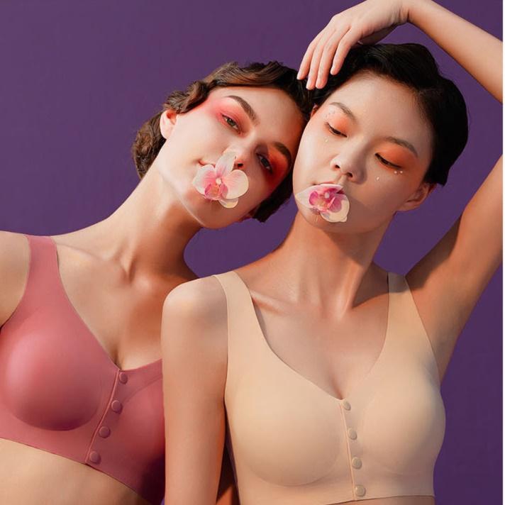 앞단추 가슴모으는 브라 살색브라 벌어진가슴브라 이미지