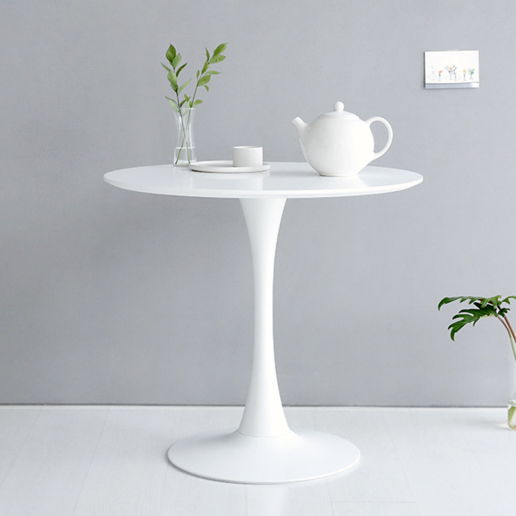 원형테이블 화이트 카페 업소용 식탁 테이블