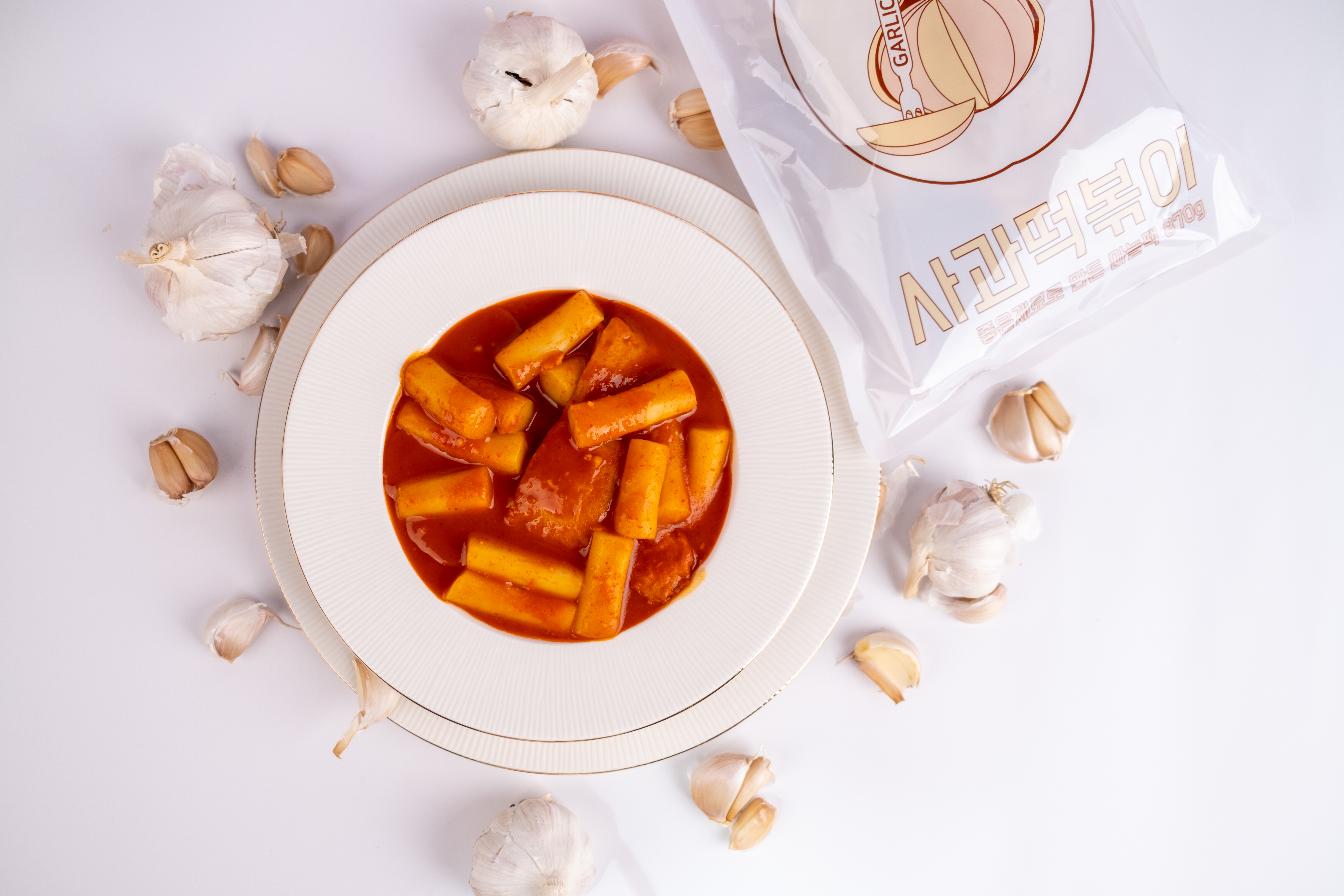 사과떡볶이-마늘떡볶이 밀키트 마늘팩 보통맛 - 상세 이미지 2