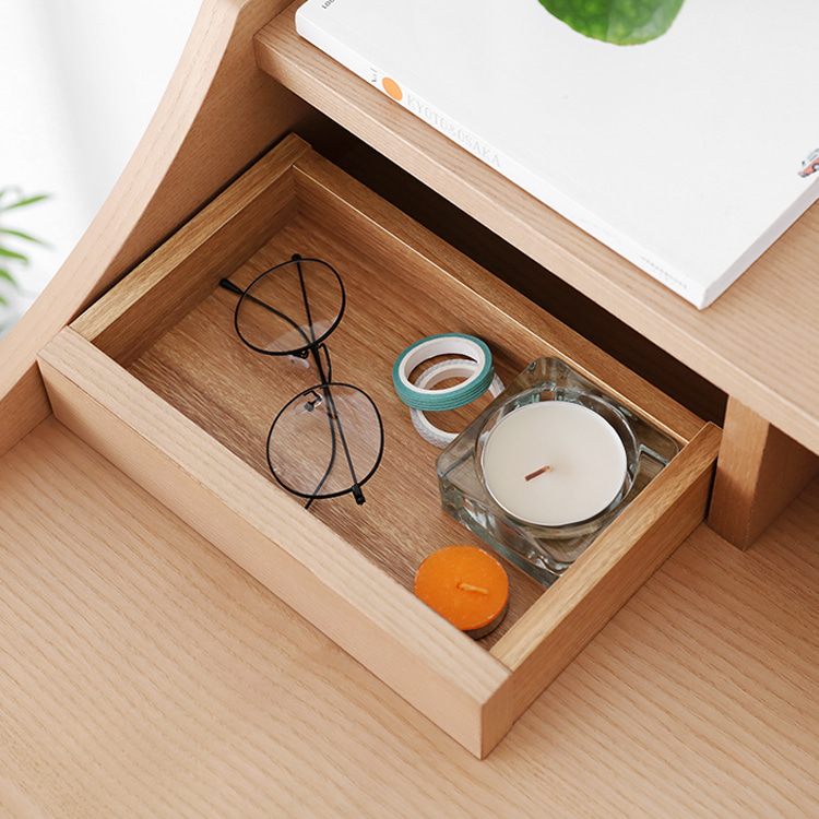 책상겸테이블 원룸 미니 좁은 서랍 책상 원목 컴퓨터테이블 800