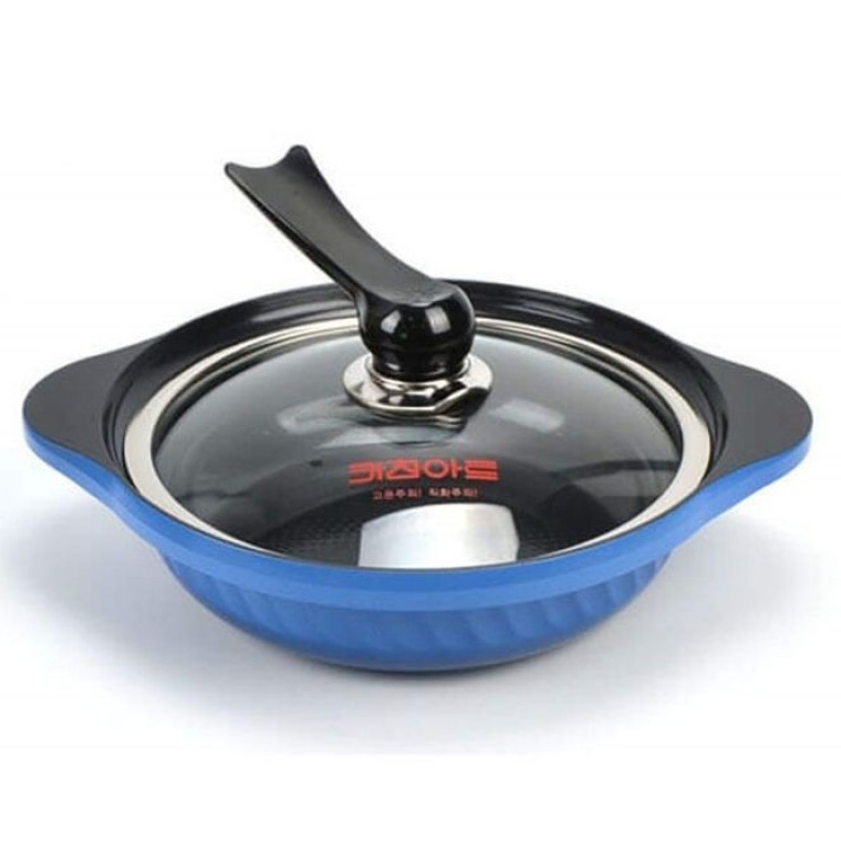 주물 냄비 세라믹 양수 라면 찌개냄비 24cm - 상품 이미지