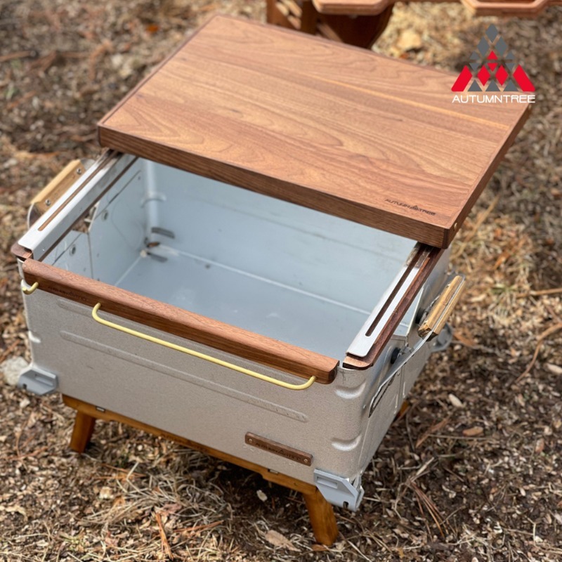 캠핑 폴딩박스 우드 상판 오텀트리 캠핑박스 테이블