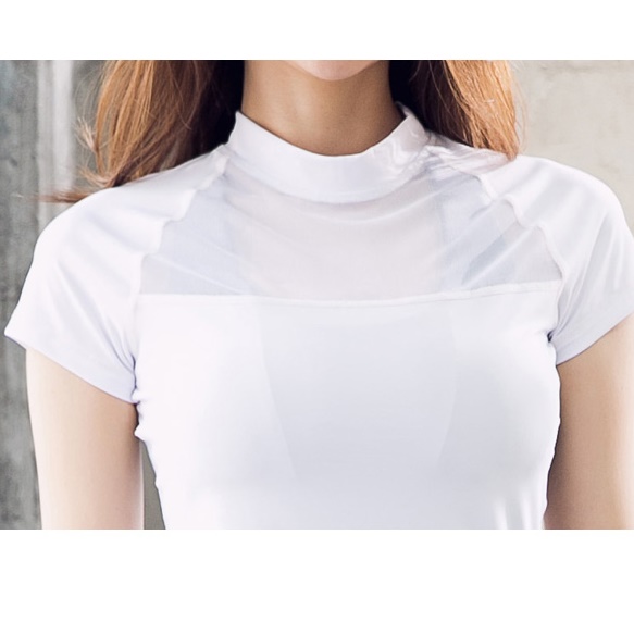 헬스 운동복 피트니스 요가 러닝 크롭 반팔 여자 운동티셔츠 여성 운동용 티 셔츠 쿨 쿨링 - 상세 이미지 4
