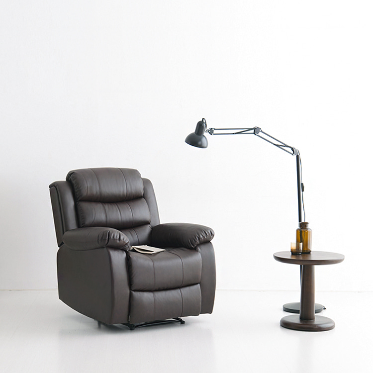 1인용 리클라이너 소파 가죽 수동