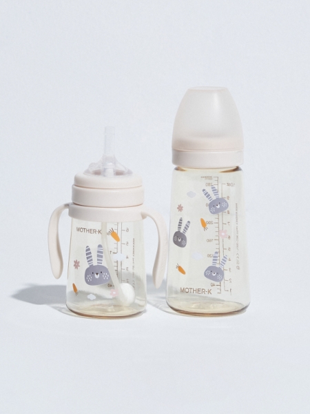 [젖꼭지2P GIFT] 마더케이 웰컴 베이비 수유세트 PPSU젖병 180ML 트윈팩+ 실리콘 폴딩 쪽쪽이(케이스포함) 선택 - 상세 이미지 5