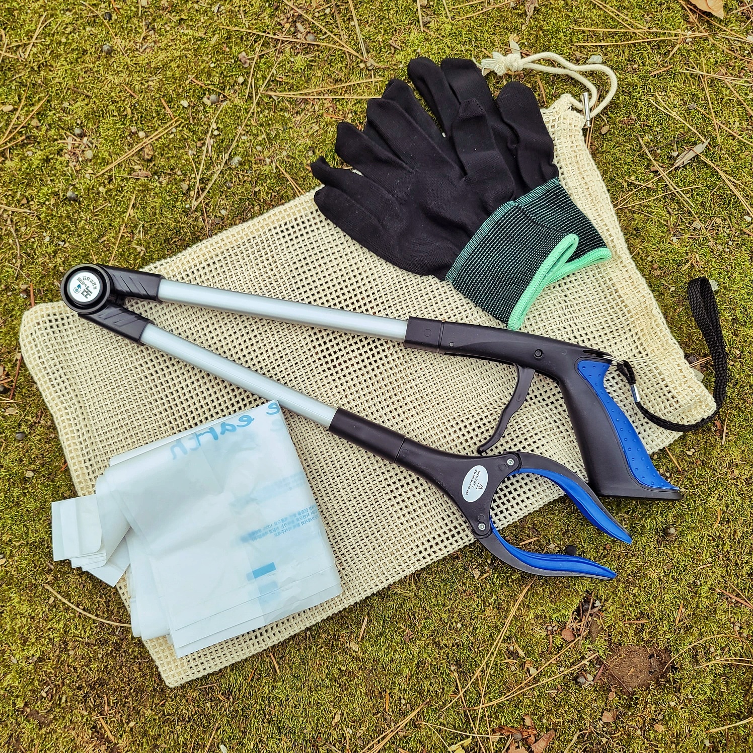 다자바 플로깅키트 세트 줍깅 청소용집게 청소 플로킹 쓰레기 줍는 제품 이미지