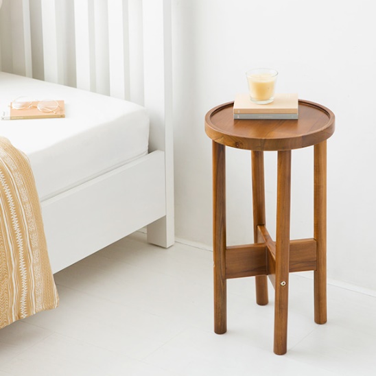 인테리어 침대 옆 선반 높은협탁 가습기협탁 침실선반 - 상품 이미지