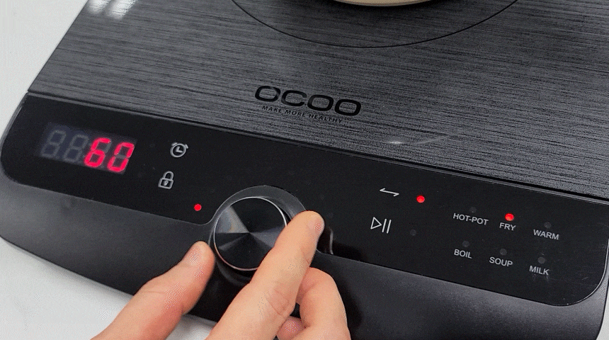 [유해 가스없는 주방] 오쿠 휴대용 1구 프리미엄 인덕션 OCC-IH500H 강력한 화력