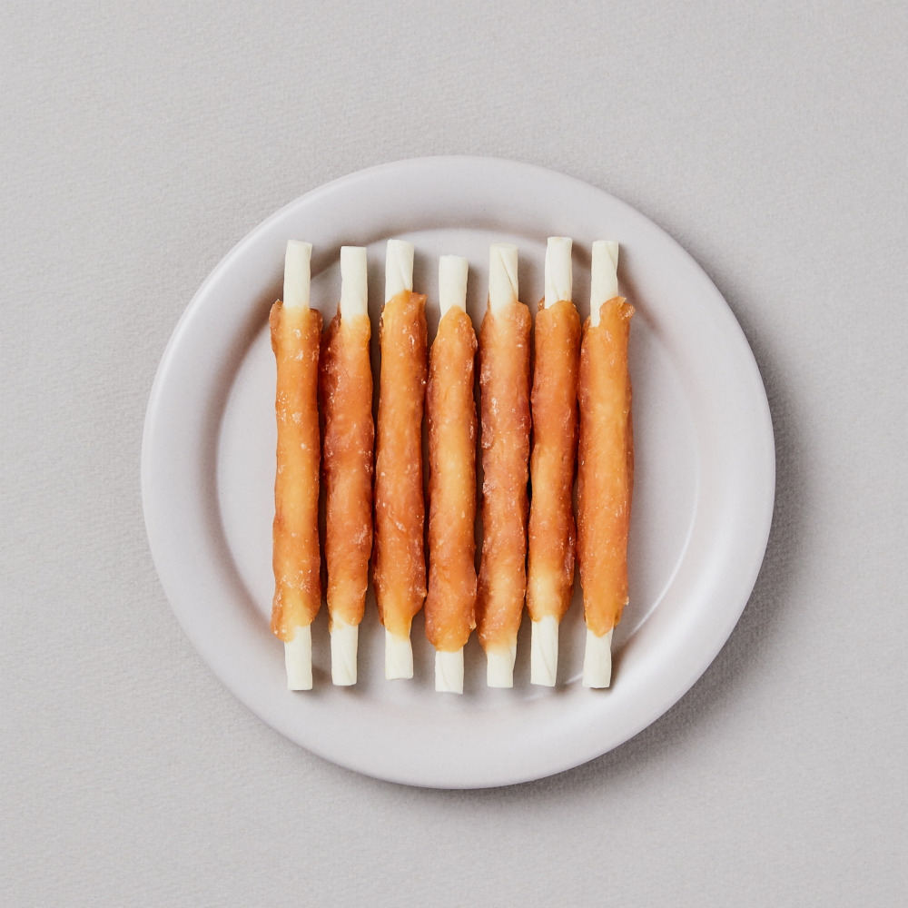 엘리야 치킨 스틱 부드러운 반려견 강아지 치석 냄새 제거 간식 양치 우유 덴탈 껌 개껌