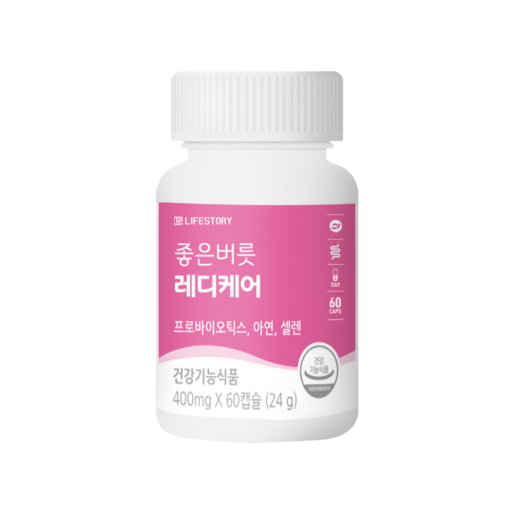 좋은버릇 레디케어 질 유래 유산균 60캡슐 여성 임산부