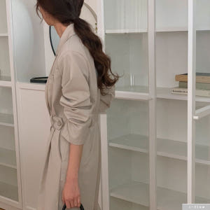 샴페인 카라넥 벨트 자켓 롱 점프수트 2col 봄 가을 슬랙스 브이넥 핀... 착용 후기 | 사이즈/핏 총정리 - 상품 이미지 3