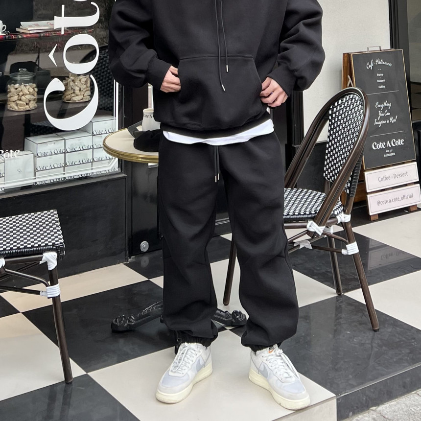 knee dart jogg pants (3color)