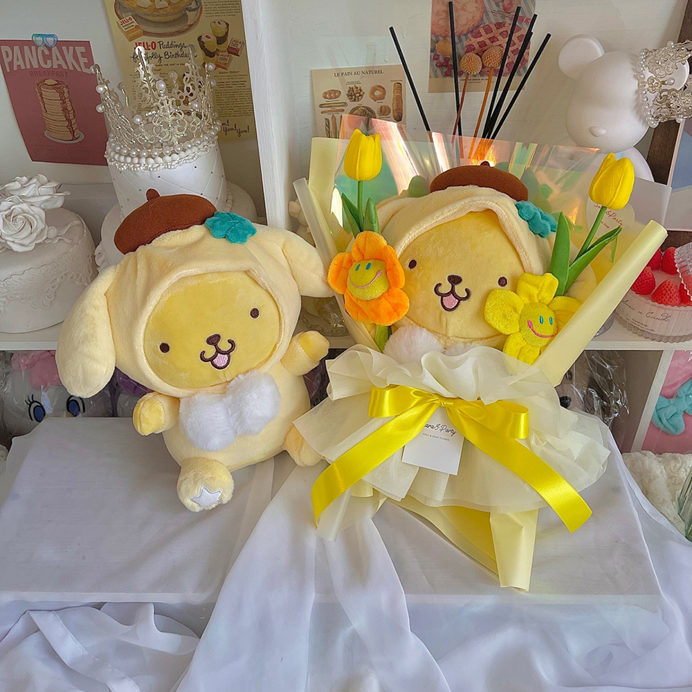 파스텔코스튬 시나모롤 인형꽃다발 튤립2스마일2송이 산리오 이미지 6
