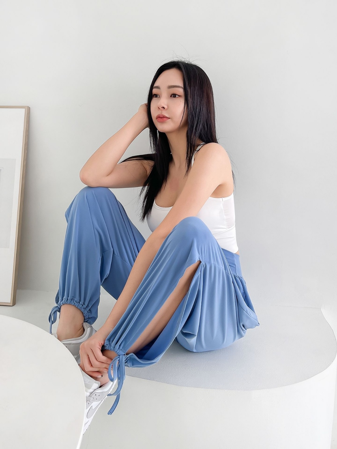 로라벨 엔토 요가바지 하렘 조거 팬츠 여성요가복 필라테스복 편한 바지 필라테스 하의 - 상세 이미지 3