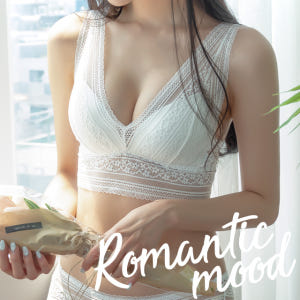 [NO후크] 우아한 디자인의 로맨틱무드 브라렛 팬티 세트 노와이어브라 착용 후기 | 사이즈/핏 총정리 - 상품 이미지 1