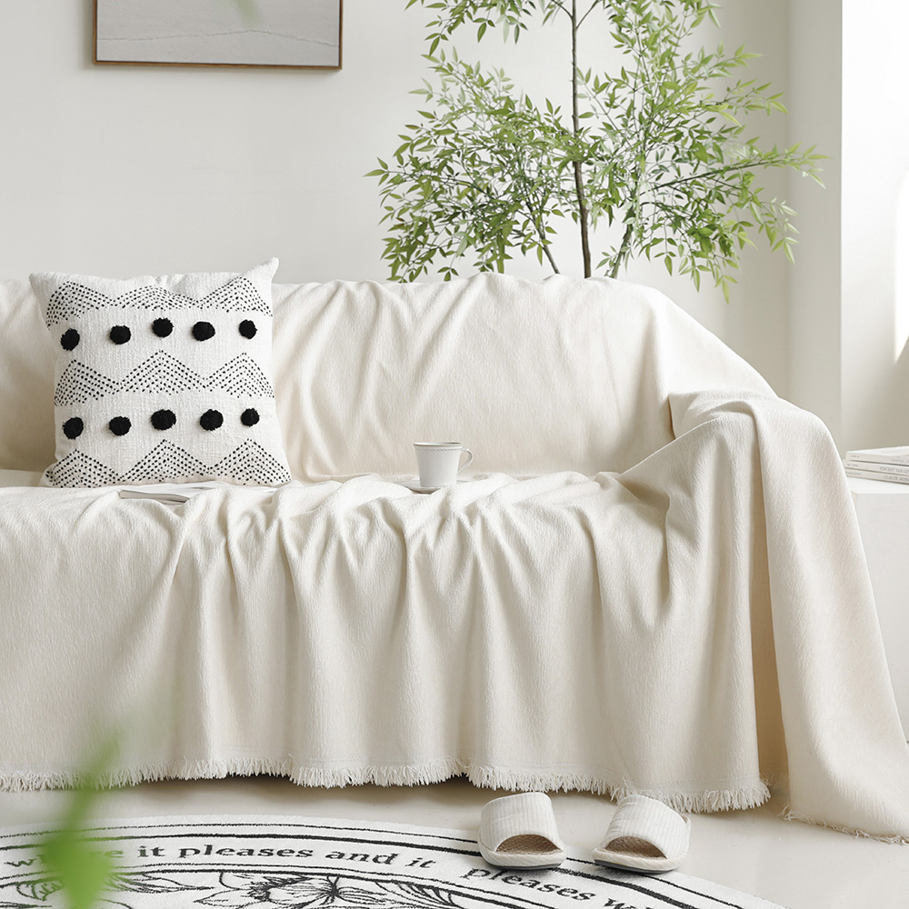 크림 북유럽 카우치 쇼파 소파 패드 매트 커버 덮개 방석 천갈이 리폼 교체 커버링 깔개 180x300cm