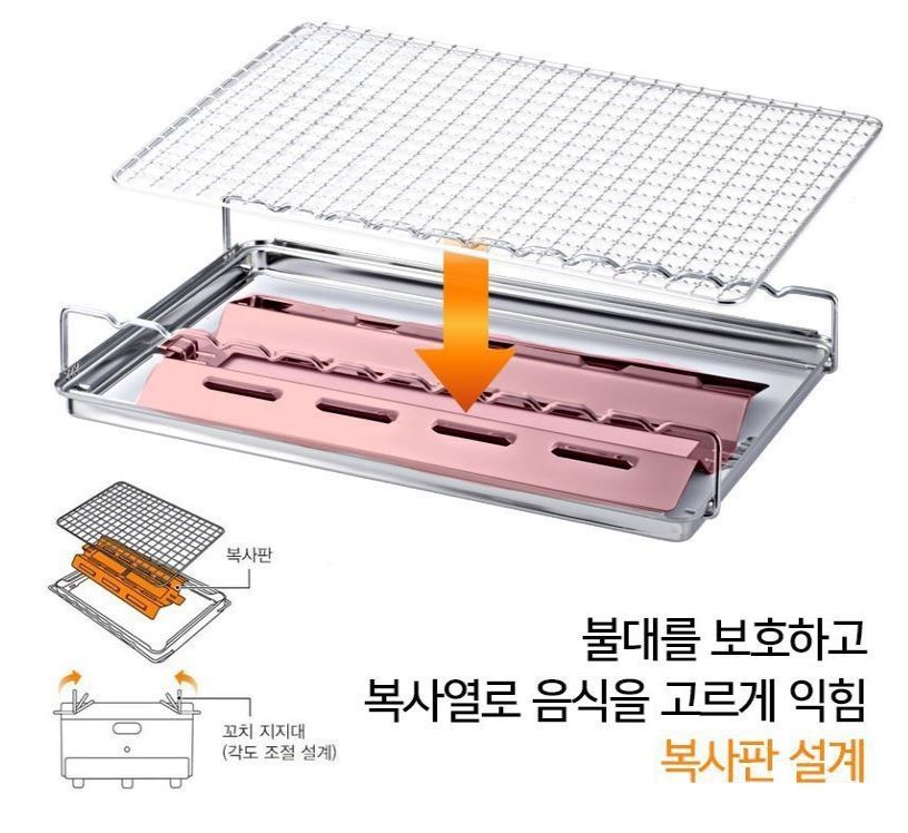 코베아 구이바다 M 아이보리 에디션 가방+석쇠그릴 풀세트 부르스타