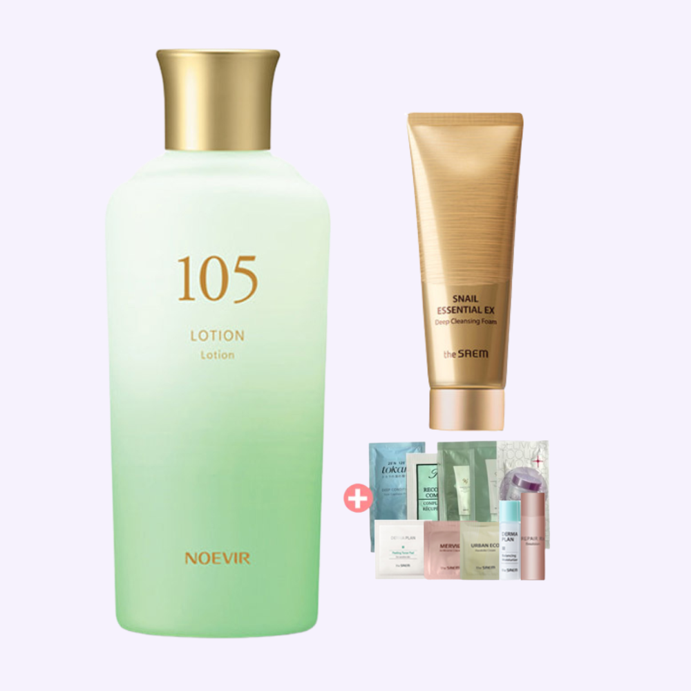 노에비아 105 허벌 스킨 밸런싱 로션(스킨 토너)120ml + 랜덤미니5종 - 상품 이미지