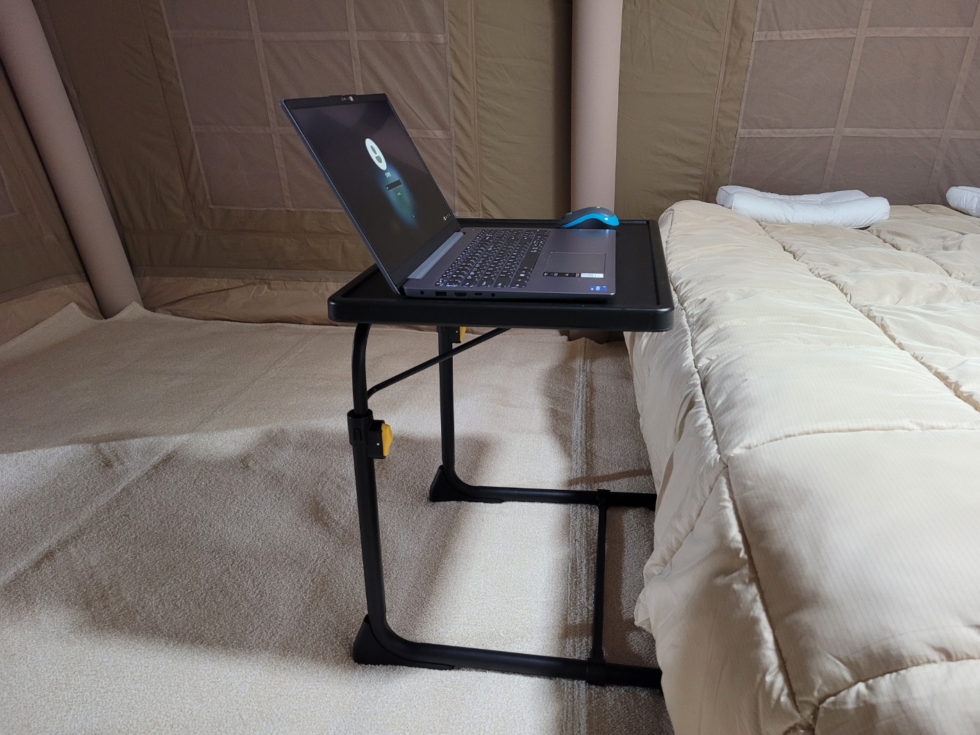 사이드테이블 5238 높이 각도 조절 노트북 책상 간이 베드 쇼파 테이블