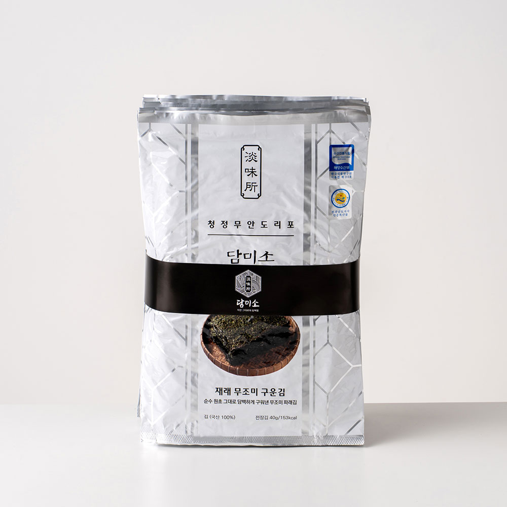 담미소 재래 반반맛 구운김 한속/ 전장김10봉,100장/ 전남 무안 도리포 지주식 곱창김 - 상세 이미지 4
