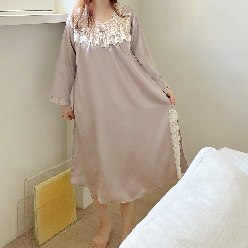 실크 감촉 커플 잠옷 국산 신혼부부 파자마 선물 상세 이미지 18