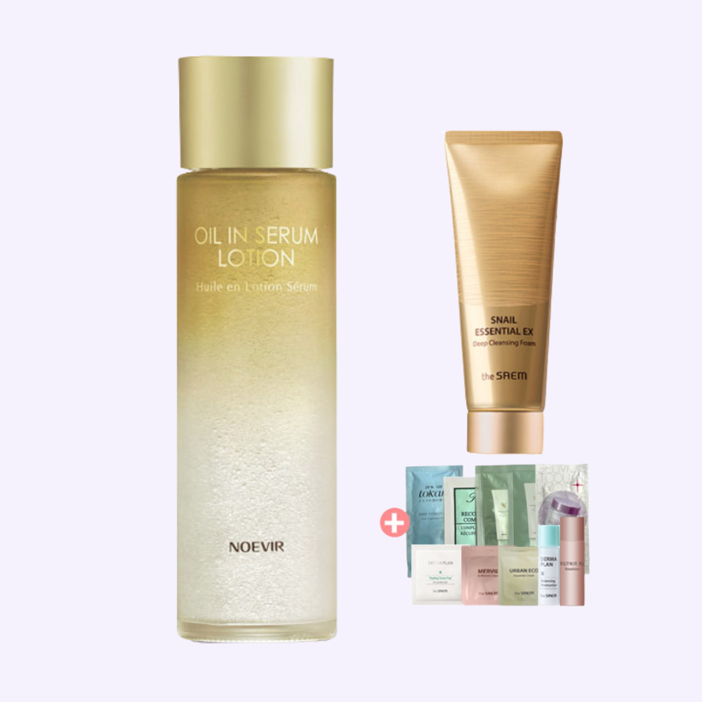 노에비아 오일 인 세럼 로션 145ml + 랜덤미니 - 상품 이미지