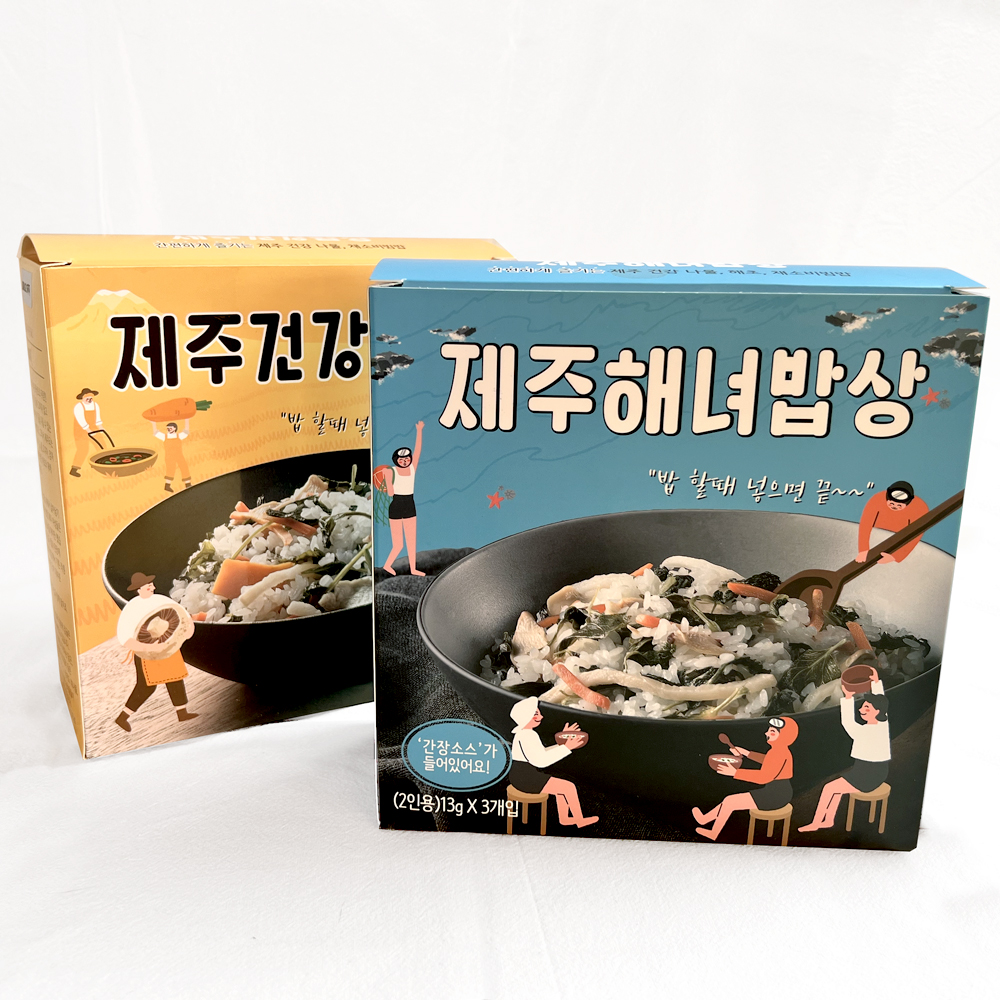 제주산 나물 건조 비빔밥 제주해녀밥상 건강밥상 3개입 세트 소스포함 이미지 8