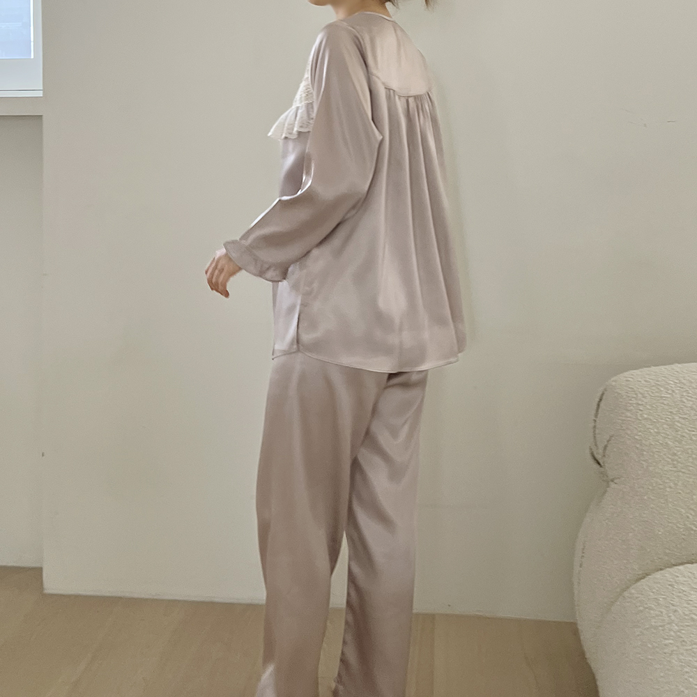 실크 감촉 커플 잠옷 국산 신혼부부 파자마 선물 상세 이미지 51