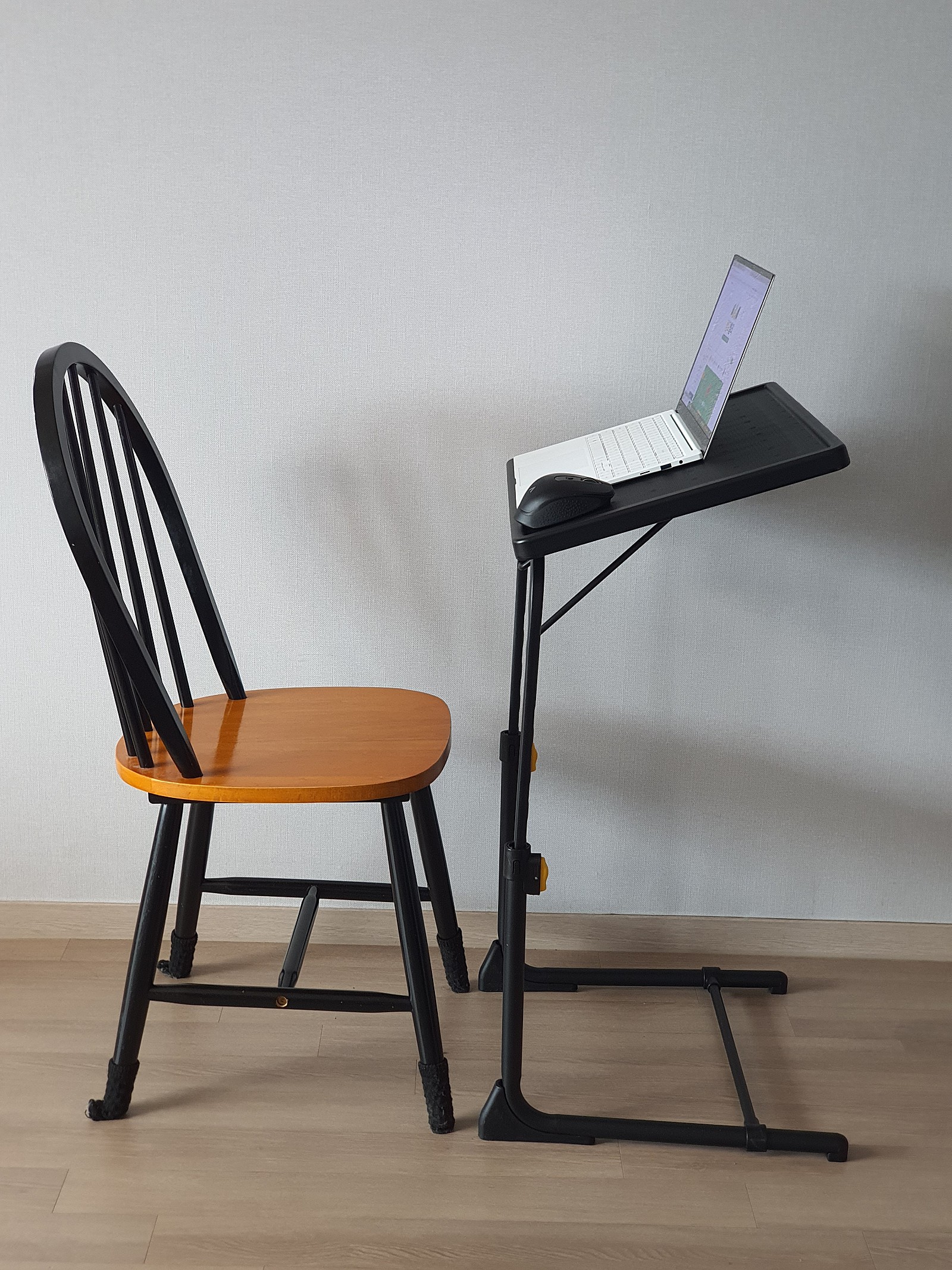 사이드테이블 5238 높이 각도 조절 노트북 책상 간이 베드 쇼파 테이블