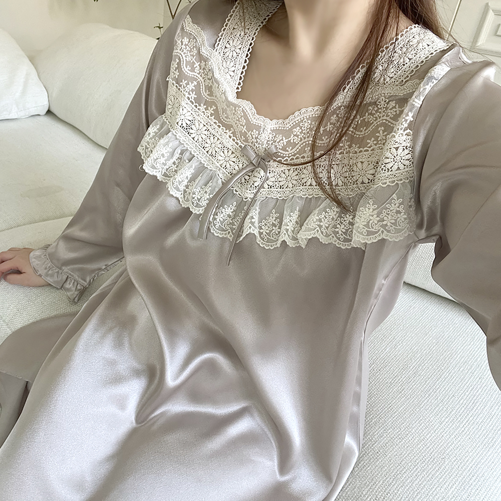 실크 감촉 커플 잠옷 국산 신혼부부 파자마 선물 상세 이미지 20