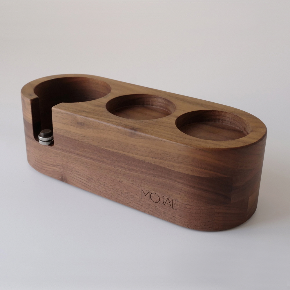 포터필터 거치대 정리대 MOJAE 모제 우드 너도밤나무 58mm 3구 - 상세 이미지 5