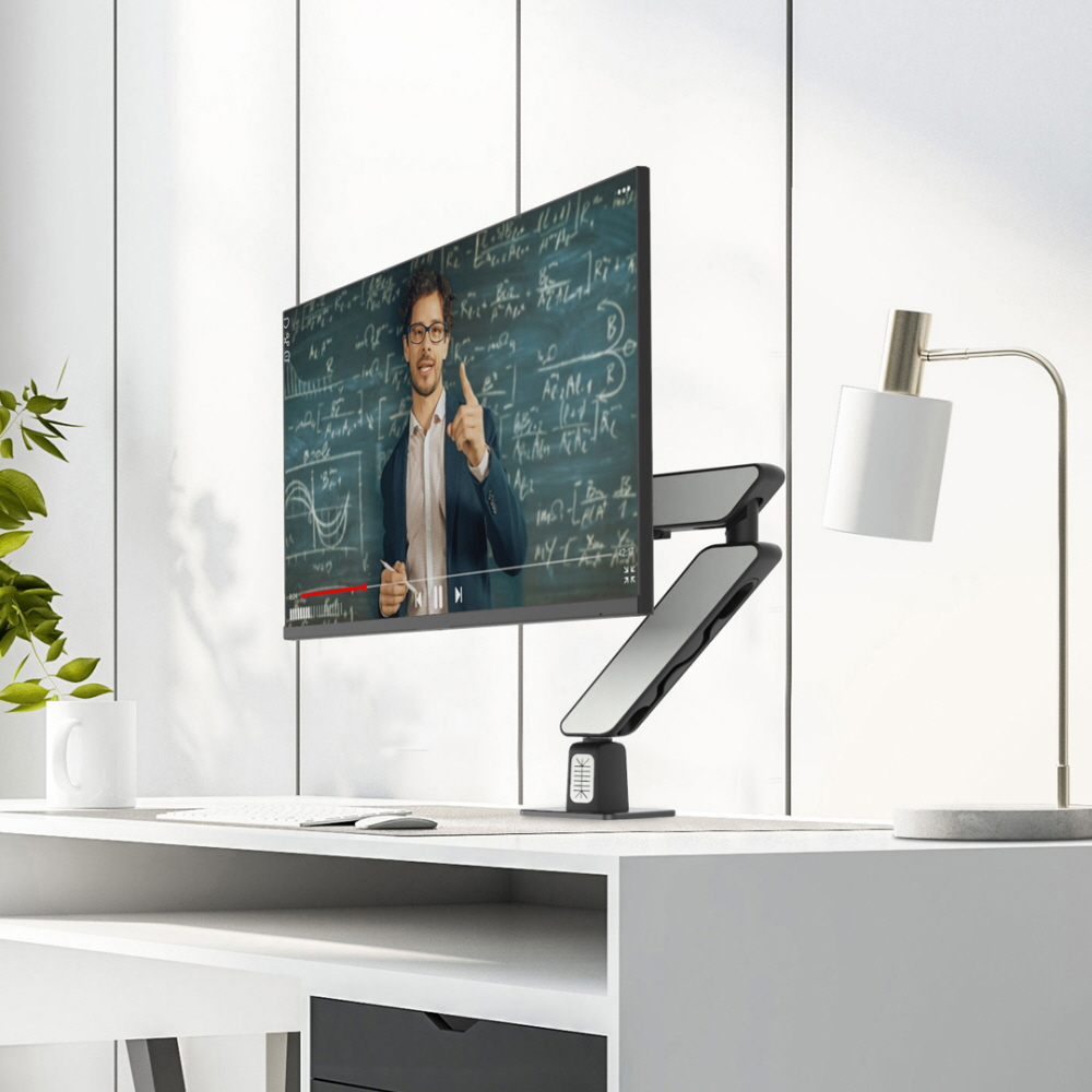 고든 디자인 싱글형 고중량 모니터 거치대 카멜마운트 GDA-3 블랙