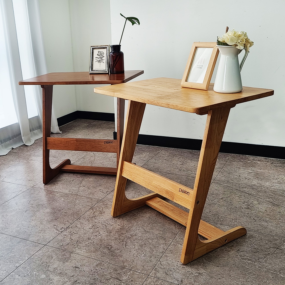 사이드테이블 노트북 미니 간이 원목 소파 테이블 거실 보조책상 600