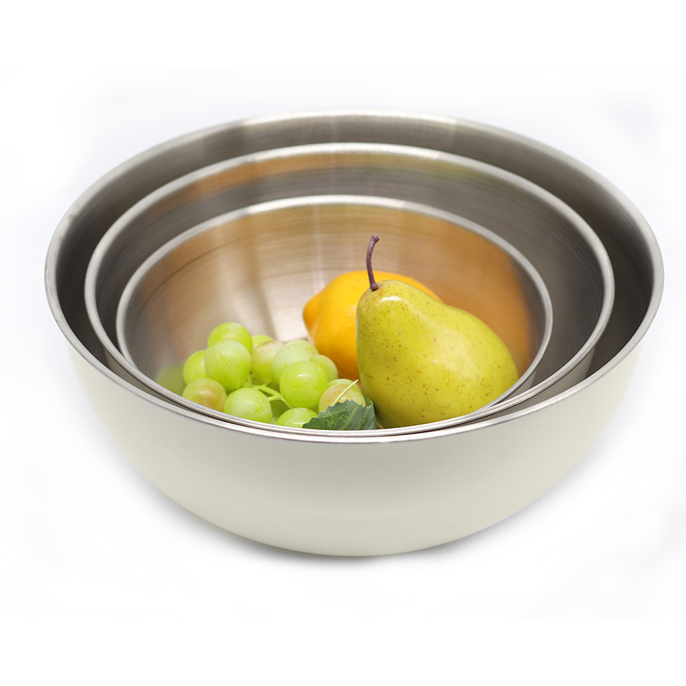 컬러 믹싱볼 세트 3종 아이보리 계량눈금