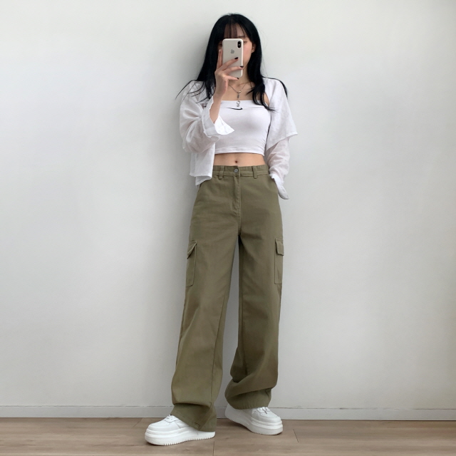 🌼단독특가🌷 [기장선택/~2XL] 올웨이즈 y2k 카고 비죠 비조 와이드 팬츠 5color 상세 이미지 19