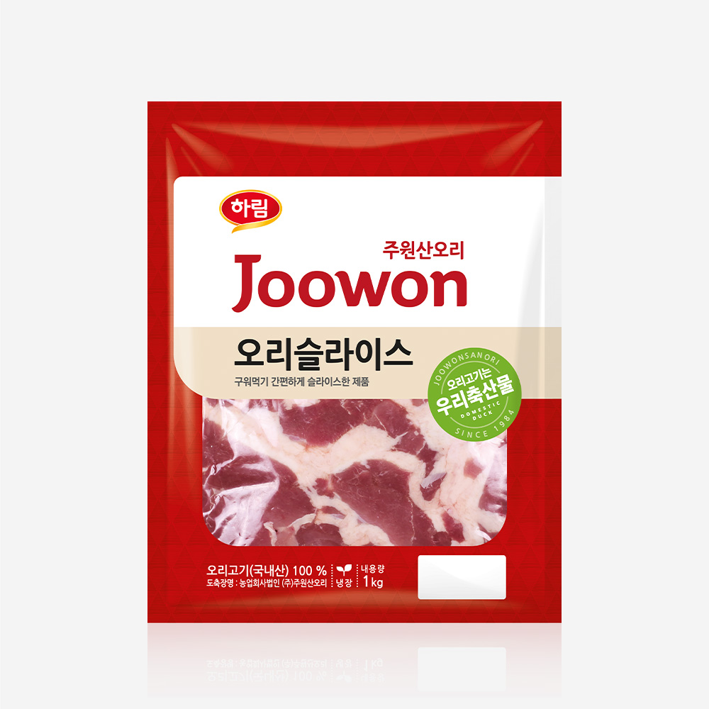 하림 주원산오리 오리 슬라이스 1kg(냉장) - 상품 이미지