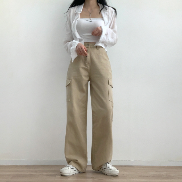 🌼단독특가🌷 [기장선택/~2XL] 올웨이즈 y2k 카고 비죠 비조 와이드 팬츠 5color 상세 이미지 27