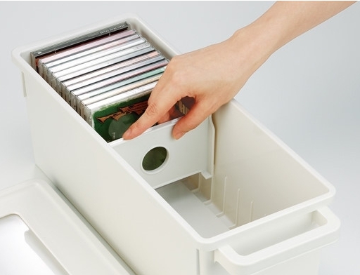 CD보관함 DVD 수납함 만화책 정리함 - 메인 이미지