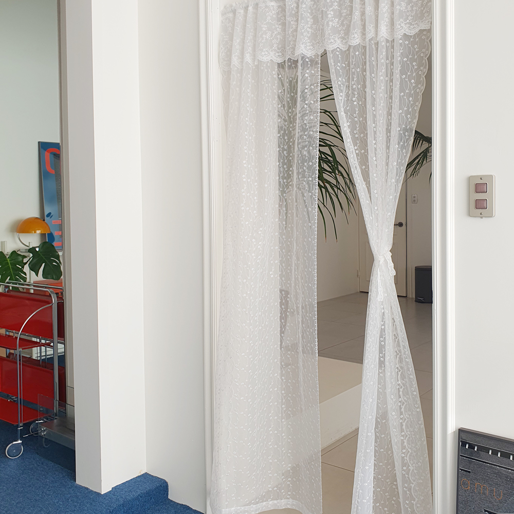 가림막커튼 가리개커튼 프릴 벨크로 다용도실 중문 방문 베란다 현관 주방 커튼