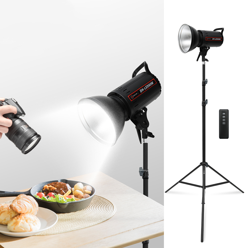 자연광 조명 유튜브 사진 음식 촬영용 지속광 조명 썬빔80w 삼각대 세트